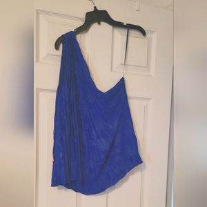 Banana Republic Blue One-Shoulder Top